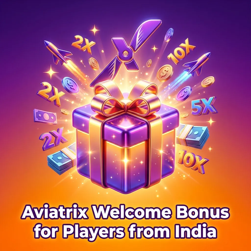 Banner promoting 1xBet Aviatrix welcome bonus for new Indian players, showing ₹33,000 offer and steps to claim on first deposit
