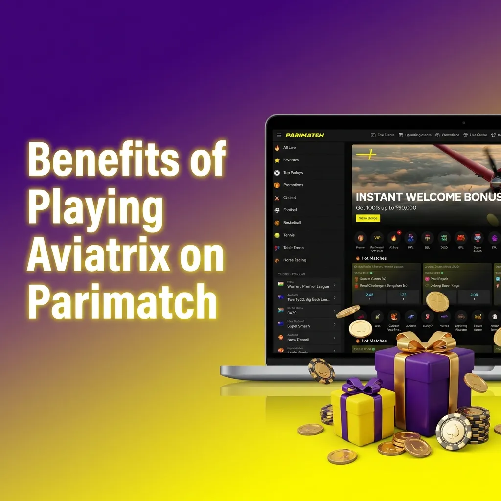 Infographic showing Aviatrix on Parimatch India with high RTP, live stats, auto cash out, INR payments, and 24/7 support