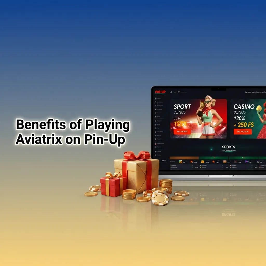 Infographic showing Pin-Up Aviatrix benefits: 97% RTP, live stats, chat, auto tools, INR payments, and 24/7 support.