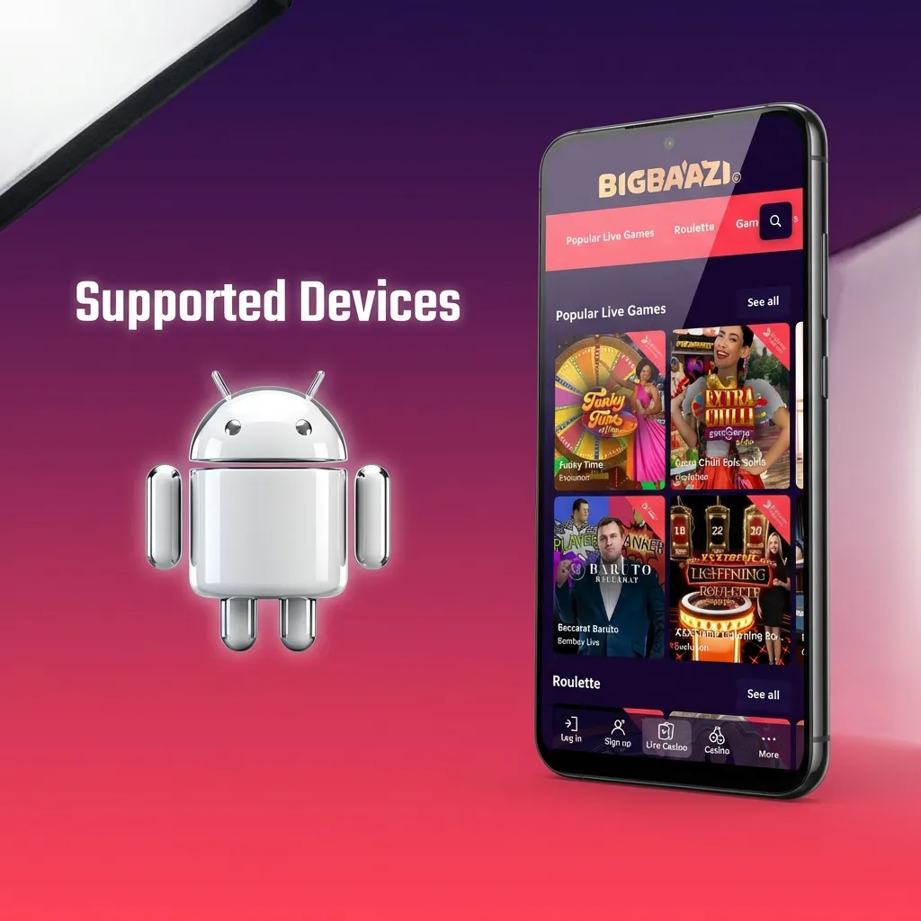 Graphic listing supported Android phones for Aviatrix Big Baazi / Big Boost across budget, mid-range, and flagship tiers.