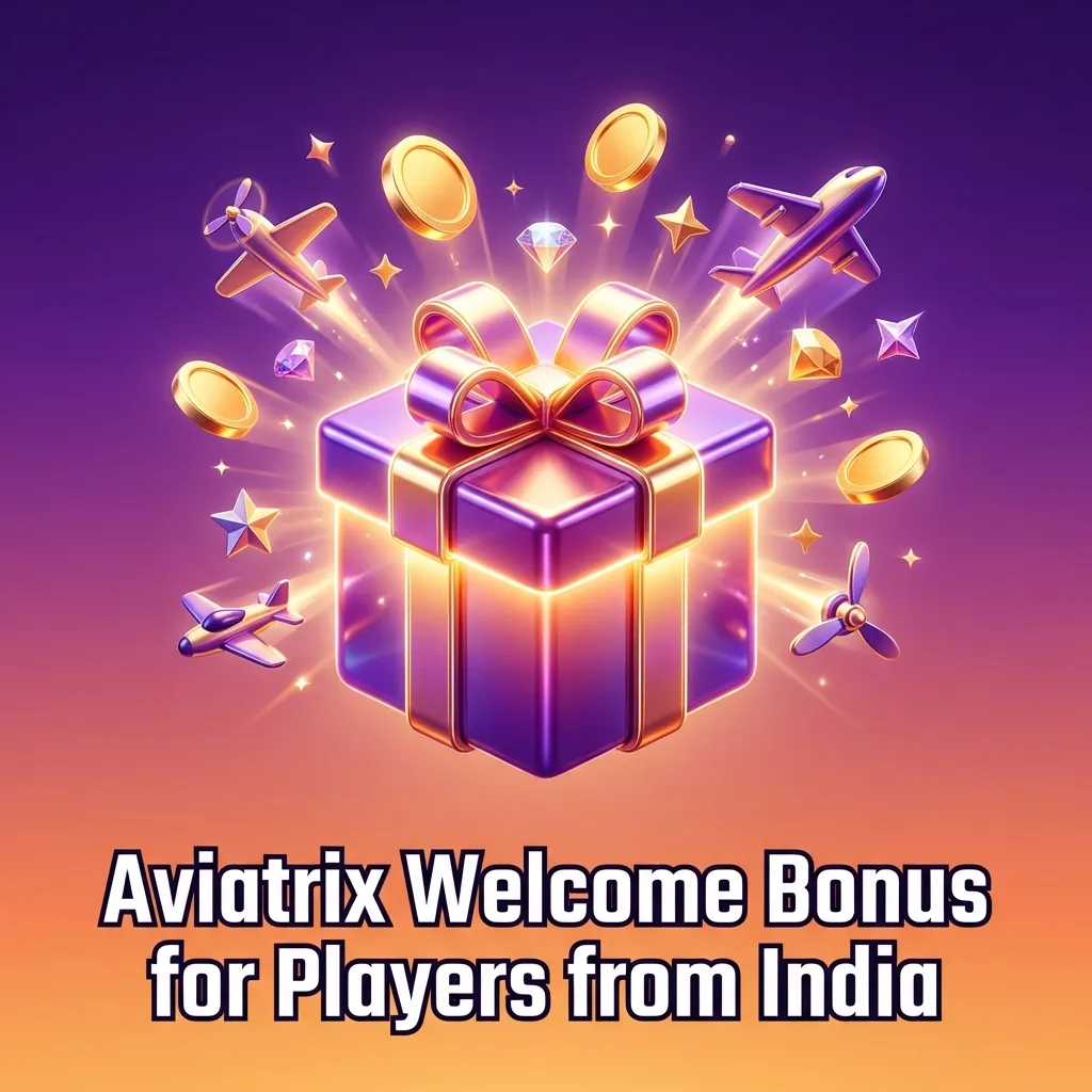 Colorful Aviatrix casino promo banner showing 500% welcome bonus offer for new Indian players in INR