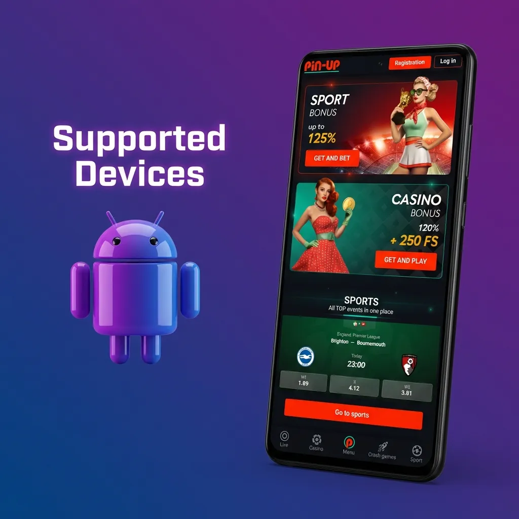Graphic showing supported Apple devices for Aviatrix Pin-Up PWA on iOS 12+, including iPhone 11–15 and recent iPads