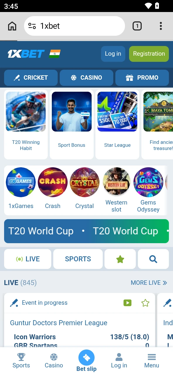 Visit the official website to download the Aviatrix Android app for 1xBet.