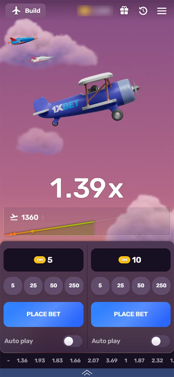 Open the casino section to start playing Aviatrix at 1xBet.