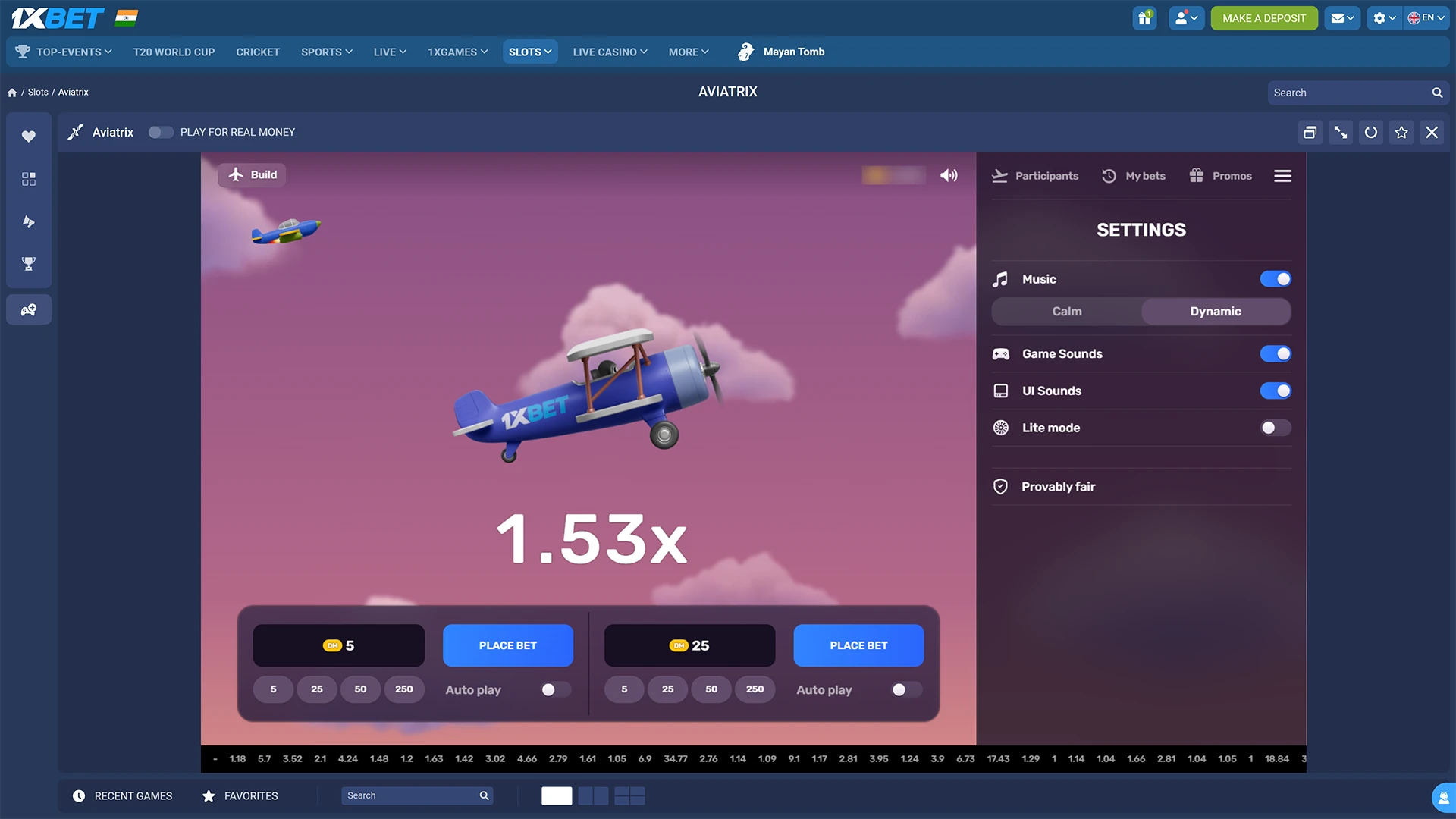 Adjust the Aviatrix Settings for optimal performance while you play.